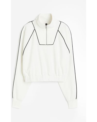 H&M Oversized Ziptop-sweater - Grijs