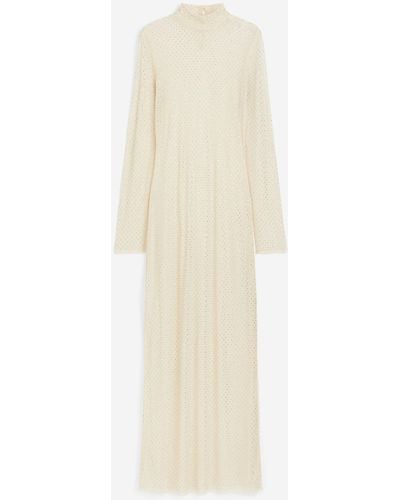H&M Kleid mit Strassverzierung - Weiß