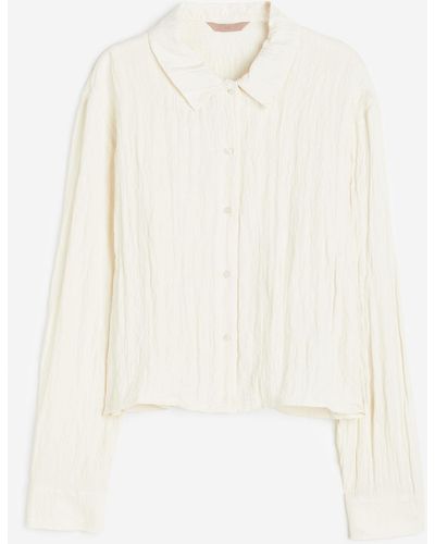 H&M Bluse mit Langarm - Weiß