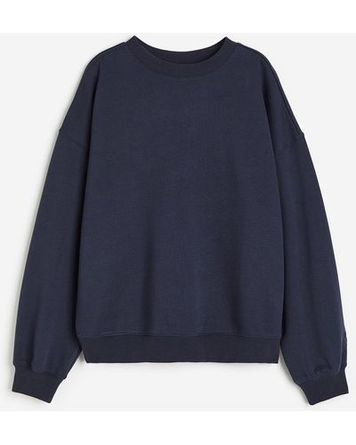 H&M Oversized Sportsweater - Blauw