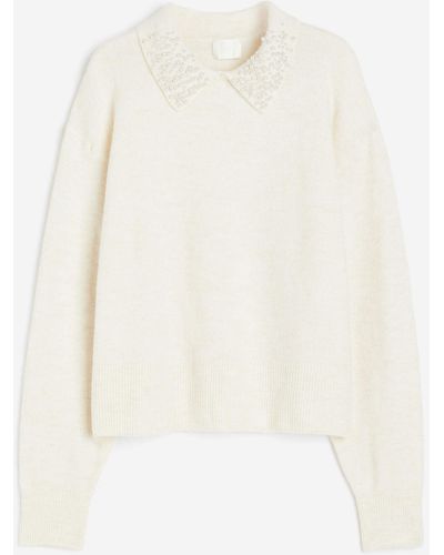 Trui met parels h&m sale