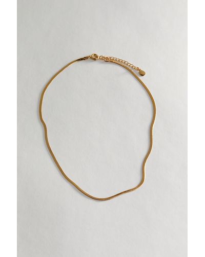 H&M Goldplattierte Halskette - Weiß