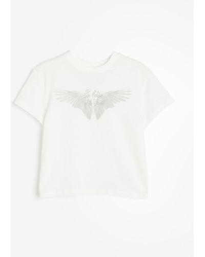 H&M T-shirt imprimé - Blanc
