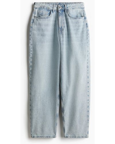 H&M Baggy Low Jeans - Blau