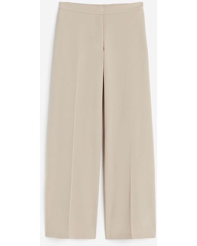 H&M Wijde Pantalon - Naturel