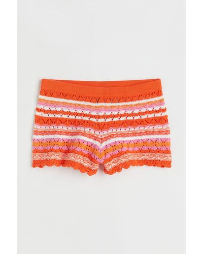 H&M Shorts im Häkellook - Orange