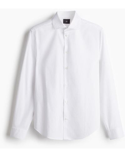 H&M Hemd in Slim Fit - Weiß