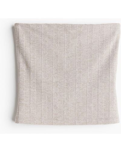 H&M Rib-knit tube top - Weiß