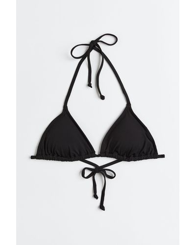 H&M Haut de maillot triangle paddé - Noir