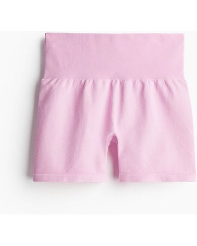 H&M DryMove Seamless Sport-Hotpants - Pink