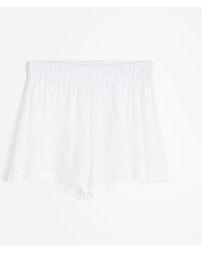 H&M Short de plage en crêpe - Blanc