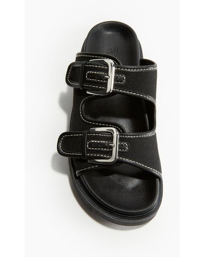 H&M Chunky Slippers - Zwart