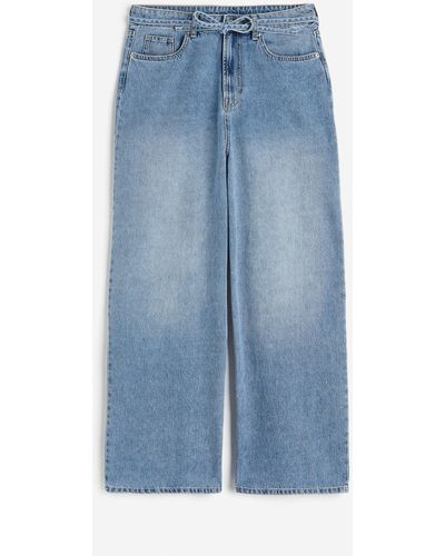 H&M 90's Baggy Regular Jeans - Blauw