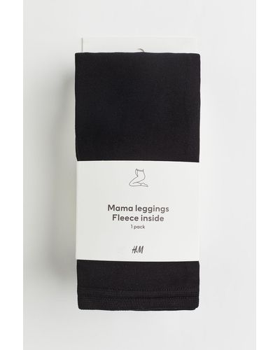 H&M Mama Fleece legging - Zwart