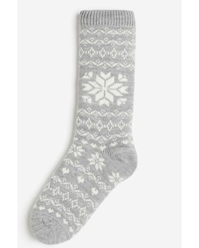 H&M Kuschelige Socken - Grau