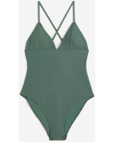 H&M Badpak Met Padded Cups - Groen