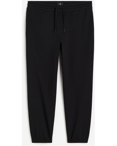 H&M Sweathose Relaxed Fit - Schwarz