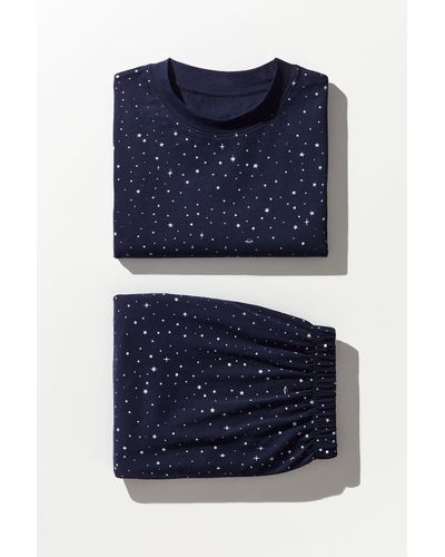H&M Pyjama en jersey à motif - Bleu