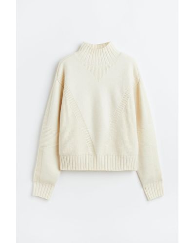 H&M Warmer Pullover mit Turtleneck - Weiß