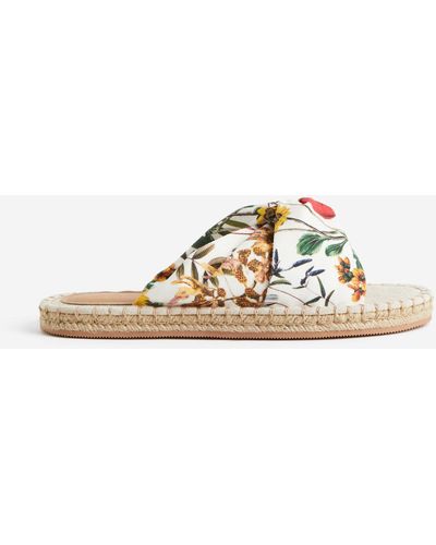 H&M Espadrilles avec détail noué - Blanc