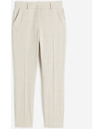 H&M Pantalon cigarette - Blanc