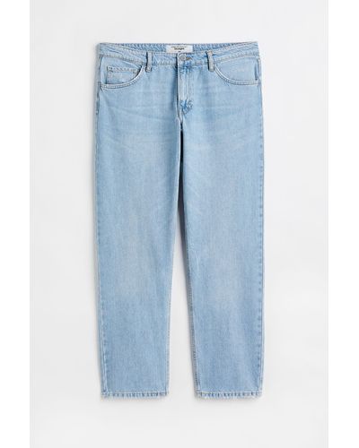 H&M H & M+ Straight Regular Jeans - Blau