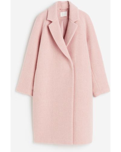 H&M Zweireihiger Mantel - Pink