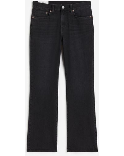 H&M Flared Slim Jeans - Noir