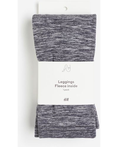 H&M Fleece legging - Grijs
