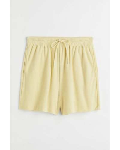 H&M Shorts aus Frottee - Gelb