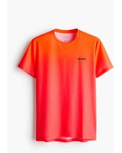 H&M Borg Allover Printed T-shirt - Rot