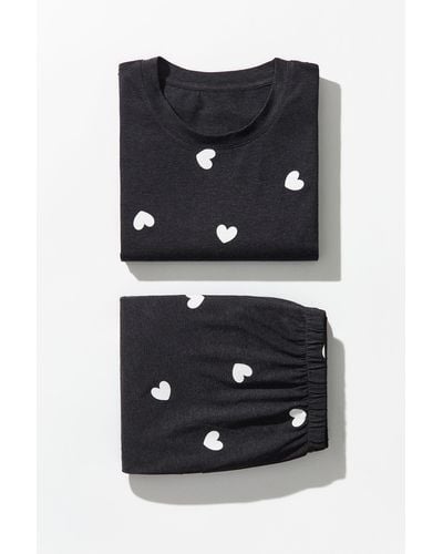 H&M Jersey-Schlafanzug - Schwarz