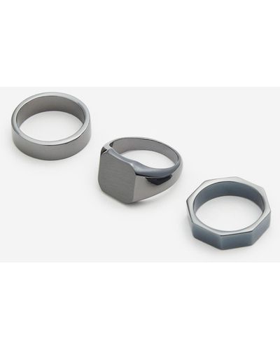 H&M Set Van 3 Ringen - Metallic