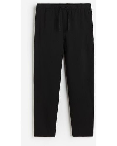 H&M Pantalon jogger Regular Fit en lyocell - Noir