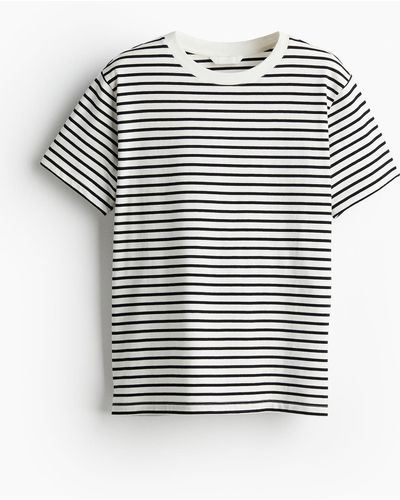 H&M Katoenen T-shirt - Grijs