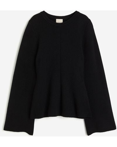 H&M Pullover aus Wollmischung - Schwarz