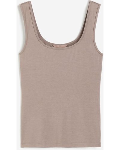 H&M Tanktop aus THERMOLITE - Braun