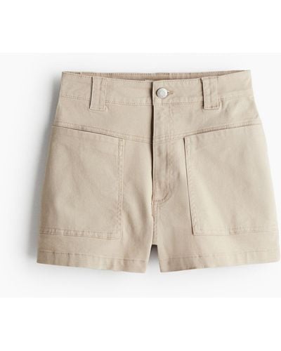 H&M Twill cargo shorts - Natur