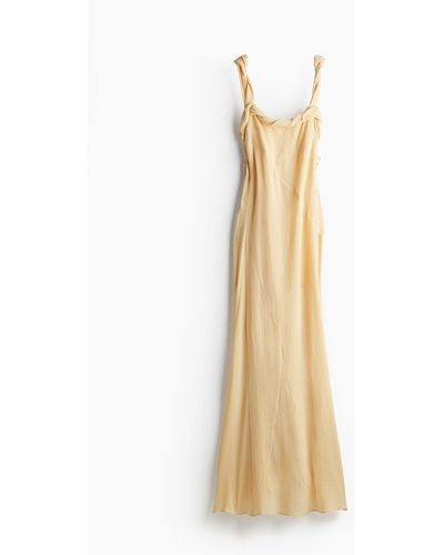 H&M Gecrinkeltes Kleid mit Twistdetail - Mettallic