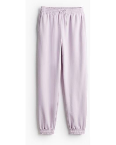 H&M Pantalon jogger taille haute - Violet