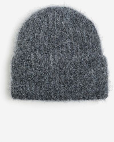 H&M Gerippte Mütze aus Wollmix - Grau
