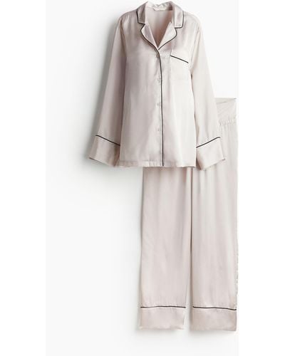 H&M MAMA Pyjama - Weiß