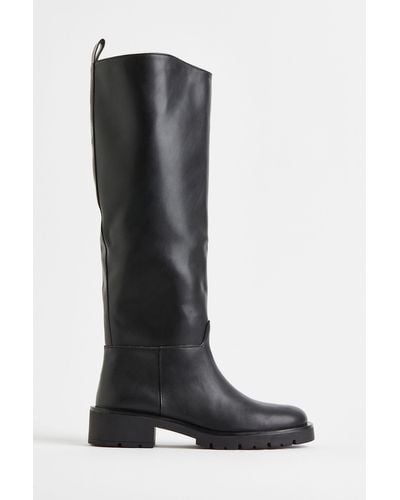 H&M Kniehoge Boots - Zwart