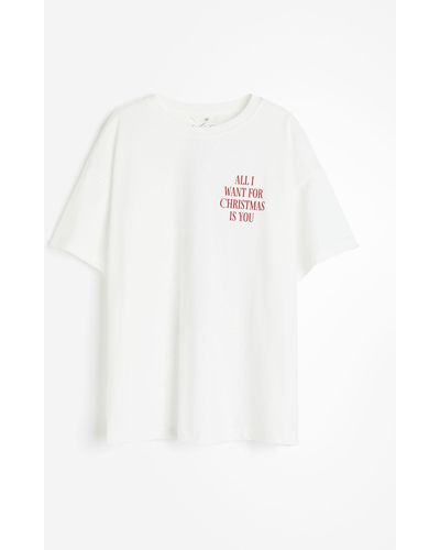 T-shirts H&M femme à partir de 8 € | Lyst