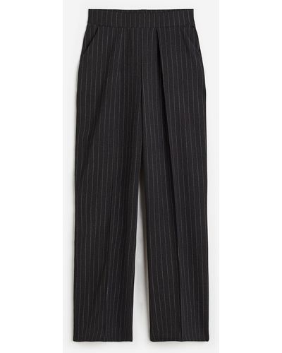 H&M Elegante Hose mit hohem Bund - Schwarz