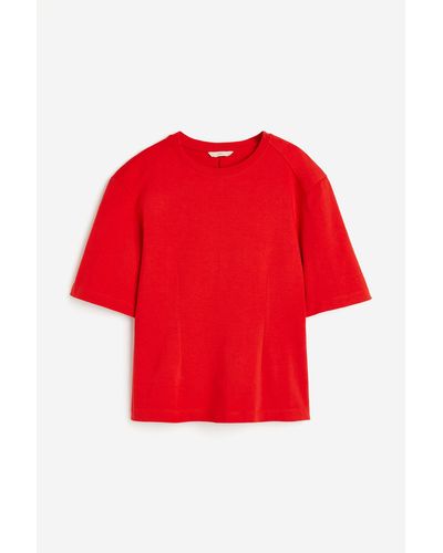 H&M T-shirt cintré - Rouge