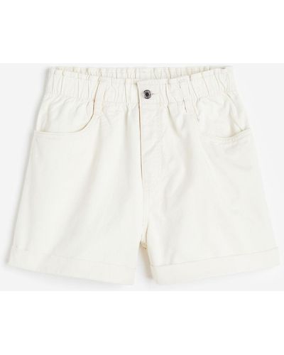 H&M Shorts High Waist - Weiß