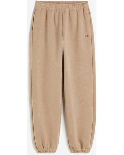 H&M Elastic Cuff Pants - Natur