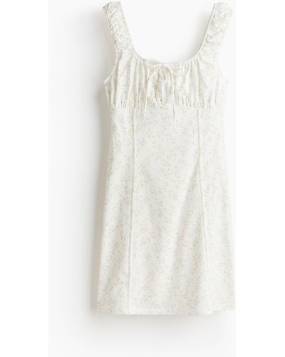 H&M Minirobe façon corset en jersey - Blanc