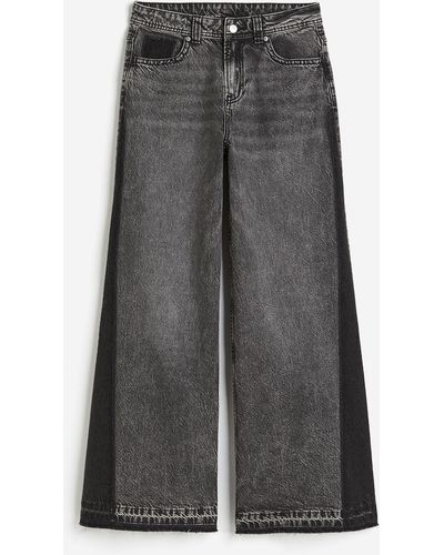 H&M Baggy Regular Jeans - Grau